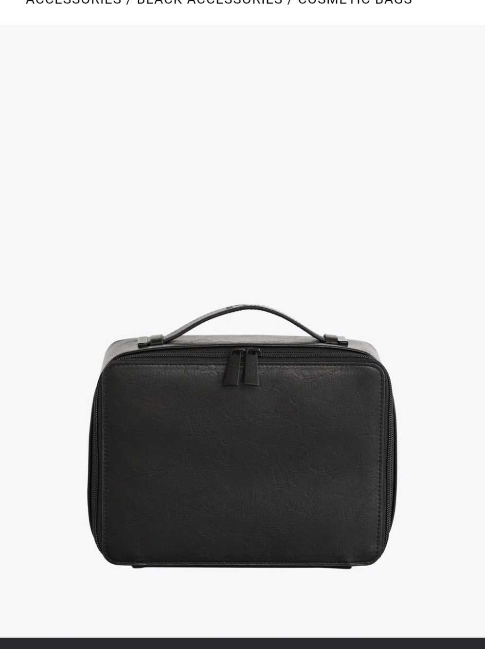 BEIS Black Cosmetic Case